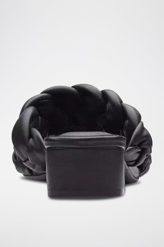 Mules en cuir Seren25 Braid - Noir