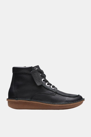 Boots en cuir Funny Cedar - Noir