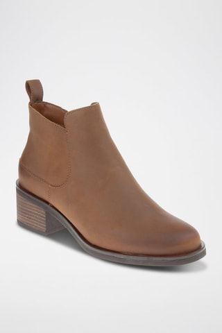 Bottines en cuir Memi - Marron clair