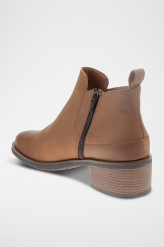 Bottines en cuir Memi - Marron clair