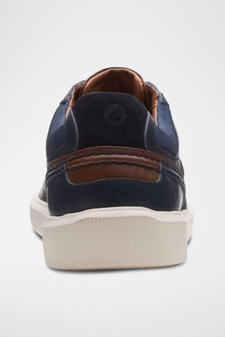 Baskets en cuir Cambro - Bleu marine