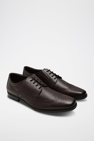 Derbys en cuir Howard - Marron