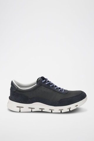 Baskets en cuir Nature X One - Bleu marine