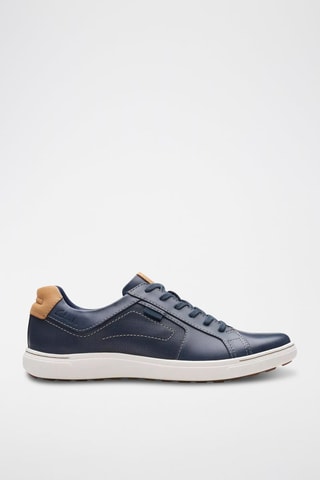 Baskets en cuir Mapstone - Bleu marine