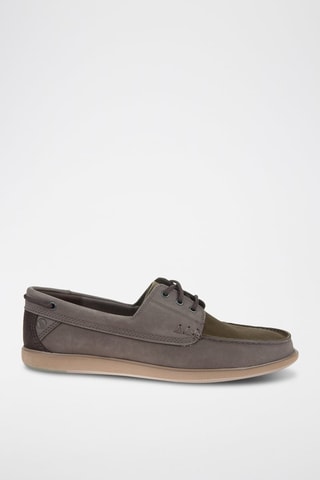 Chaussures bateau en nubuck Bratton - Marron foncé