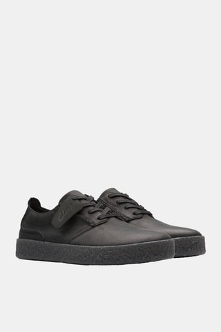 Tennis en cuir StreethillLace - Noir