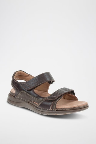 Sandales en cuir Nature - Marron