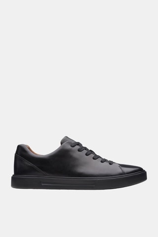 Baskets en cuir Un Costa Lace - Noir