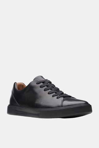 Baskets en cuir Un Costa Lace - Noir