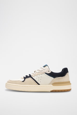 Baskets en nubuck Courtlite2 - Beige et bleu marine