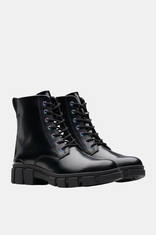 Bottines en cuir Evyn Top Y - Noir