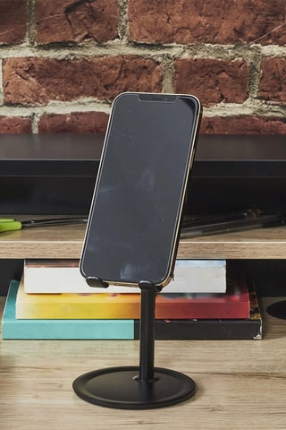 Telefoonhouder voor op het bureau- Zwart