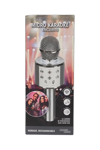 Micro cassa da karaoke senza fili - 3 W - Argentato