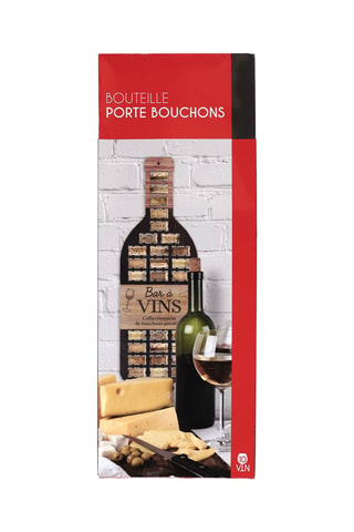 Fles voor kurken- 20,5 x 60 x 2 cm - Zwart en Bruin