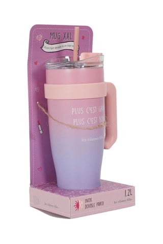 Mug termica in acciaio inossidabile e silicone - 1,2 l