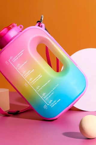 Borraccia motivazionale Sunset Lover XXL - Fucsia