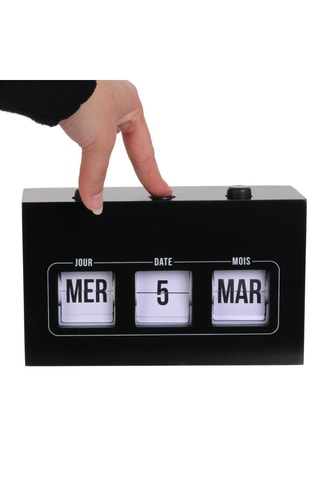 Kalender flip flap - zwart