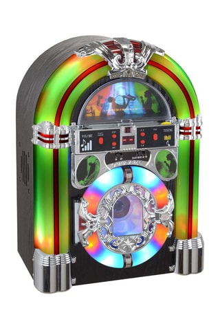 Draadloze Jukebox CD New York - Zwart en Zilverkleurig