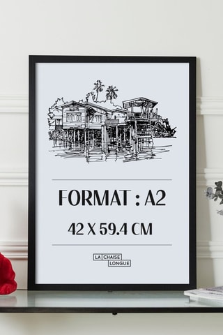 Houten Fotolijst 45,3 x 62,9 x 1,2 cm - Zwart