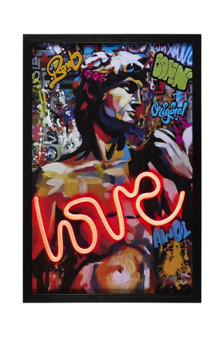 Wanddecoratie Neon Love - 60 x 40 x 3 cm