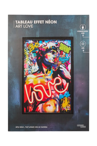 Wanddecoratie Neon Love - 60 x 40 x 3 cm
