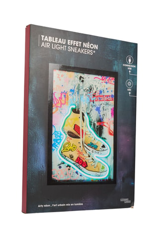 Wanddecoratie Neon Basket - 60 x 40 x 3 cm