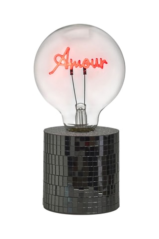 Lamp Disco Amour - Zilverkleurig
