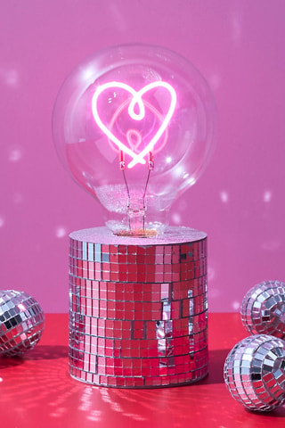 Tafellamp Disco Coeur - Roze