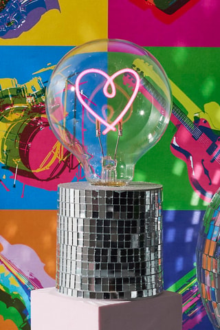 Tafellamp Disco Coeur - Roze
