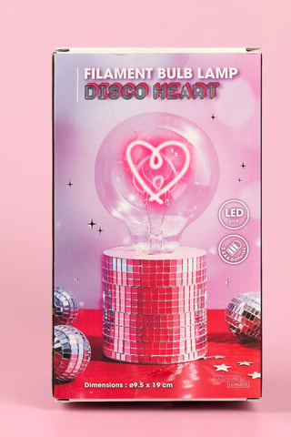 Tafellamp Disco Coeur - Roze