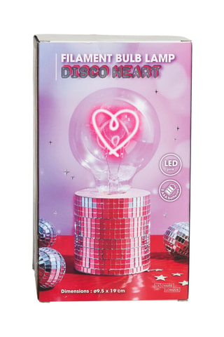 Tafellamp Disco Coeur - Roze