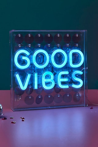 Tafellamp Neon Good Vibes - Blauw