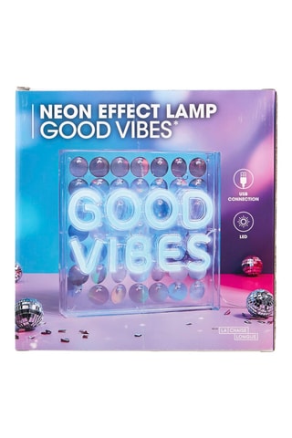 Tafellamp Neon Good Vibes - Blauw