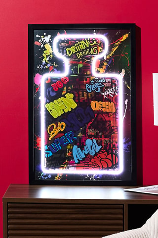 Wanddecoratie Neon Iconic Perfume  - 60 x 40 x 3 cm