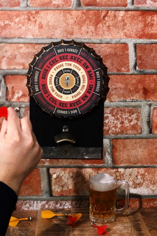 Gioco alcolico freccette con apribottiglie