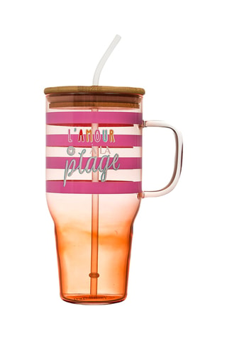 Mug XL in vetro borosilicato Sunset Paradise - 1 l - Modello casuale