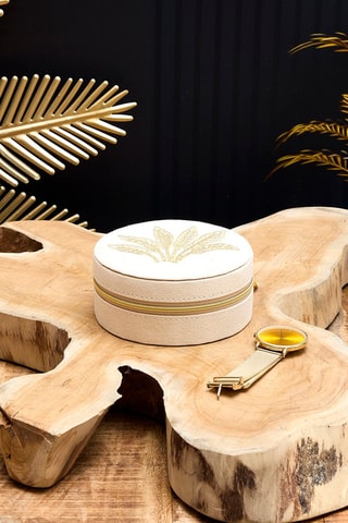 Portagioie Golden Paradise - Beige - 5 x 12 x 12 cm