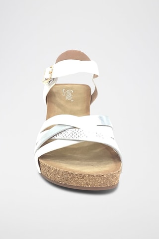 Sandalen met Sleehak - Wit