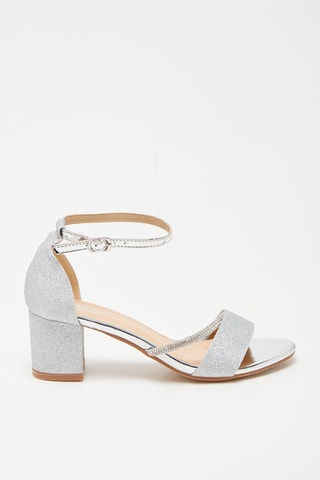 Sandalen met Hak Zilverkleurig