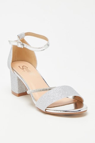 Sandalen met Hak Zilverkleurig
