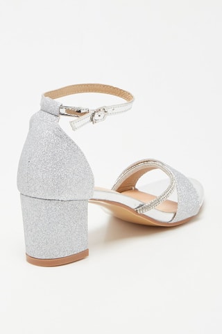Sandalen met Hak Zilverkleurig