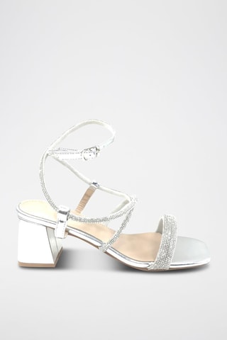 Sandalen met Hak - Zilverkleurig