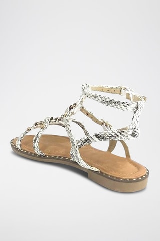 Sandalen - Wit en Bruin