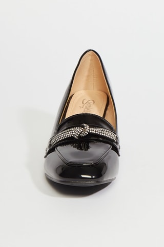 Mocassins met Hak - Zwart