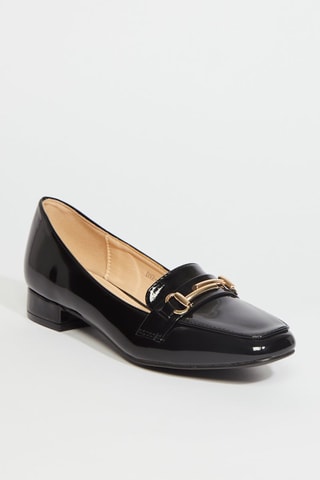 Mocassins met Hak - Zwart