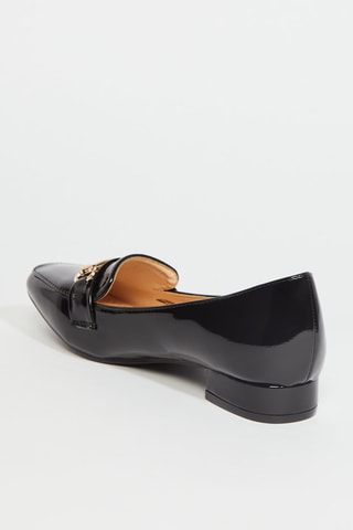 Mocassins met Hak - Zwart