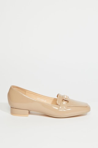 Mocassins met Hak - Beige