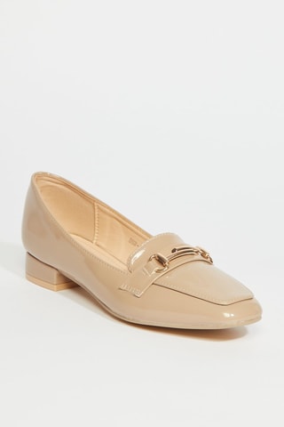 Mocassins met Hak - Beige