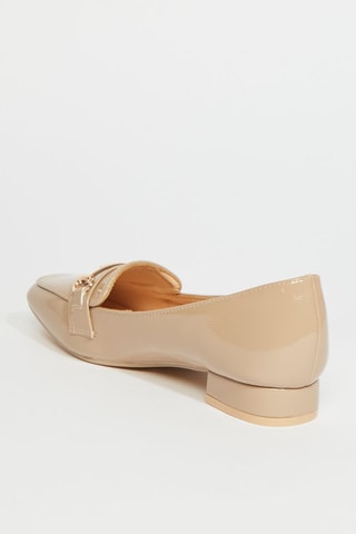 Mocassins met Hak - Beige
