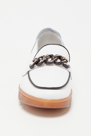 Leren Mocassins Wit